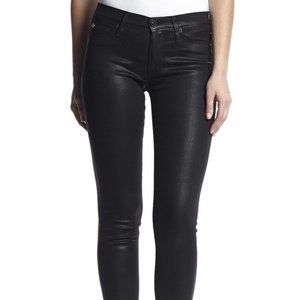 NWOT HUDSON Midrise Nico Jeans Size 26, Black Coated denim